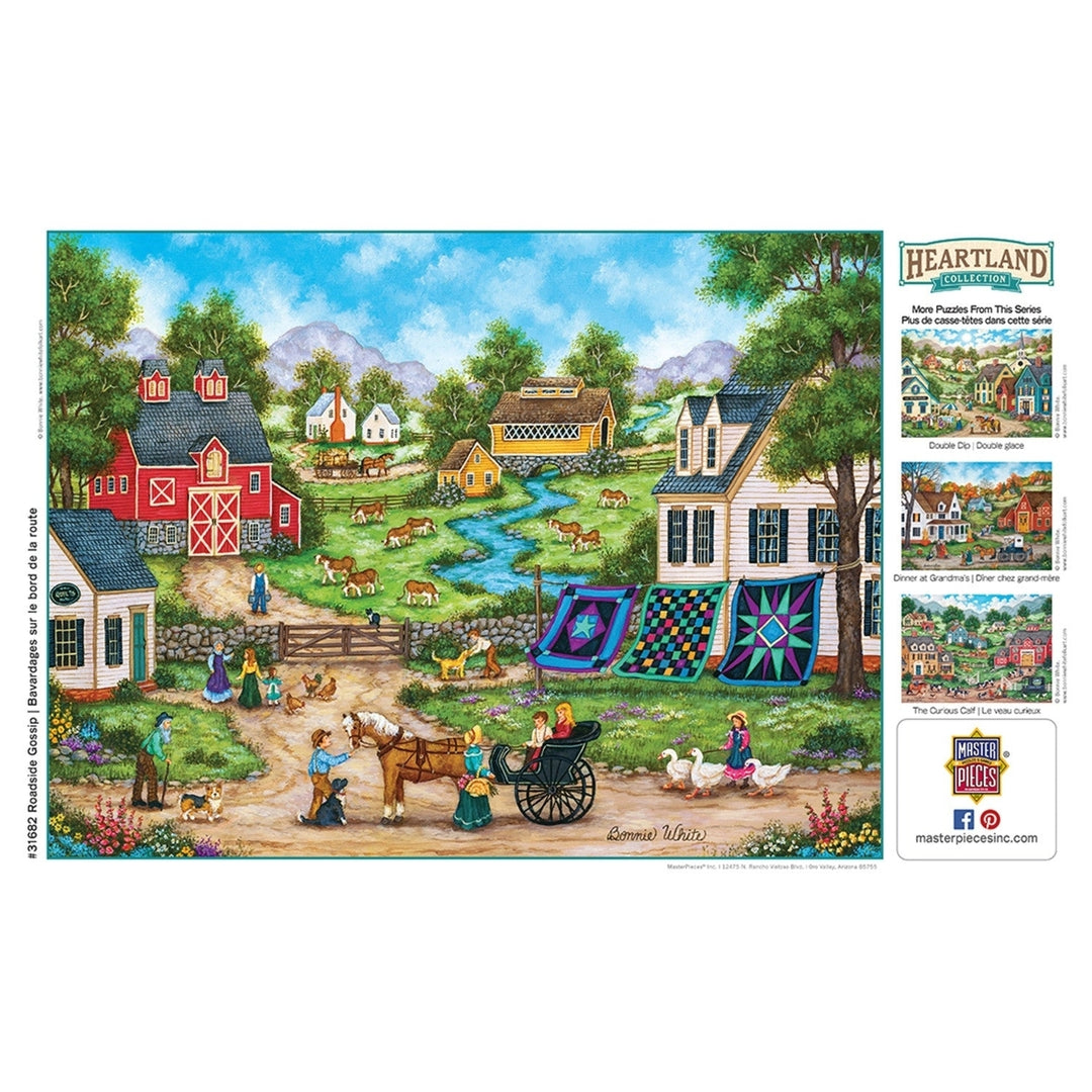 Heartland Jigsaw Puzzle 550 Pieces 24x18 Bonnie White Scenic Artwork Recycled Image 4