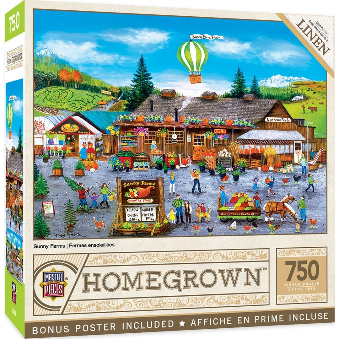 Homegrown - Sunny Farms 750 Piece Puzzle Image 1