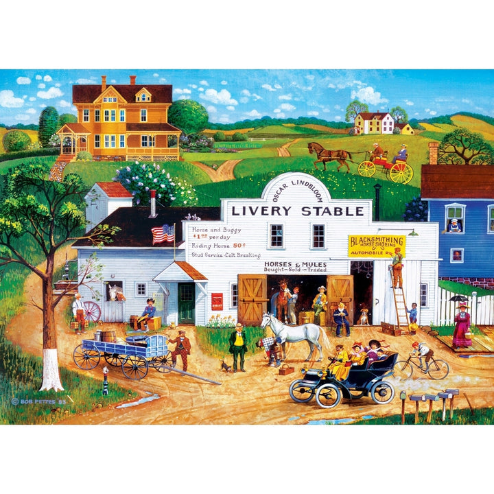 Hometown Gallery - Changing Times 1000 Piece Jigsaw Puzzle Image 2