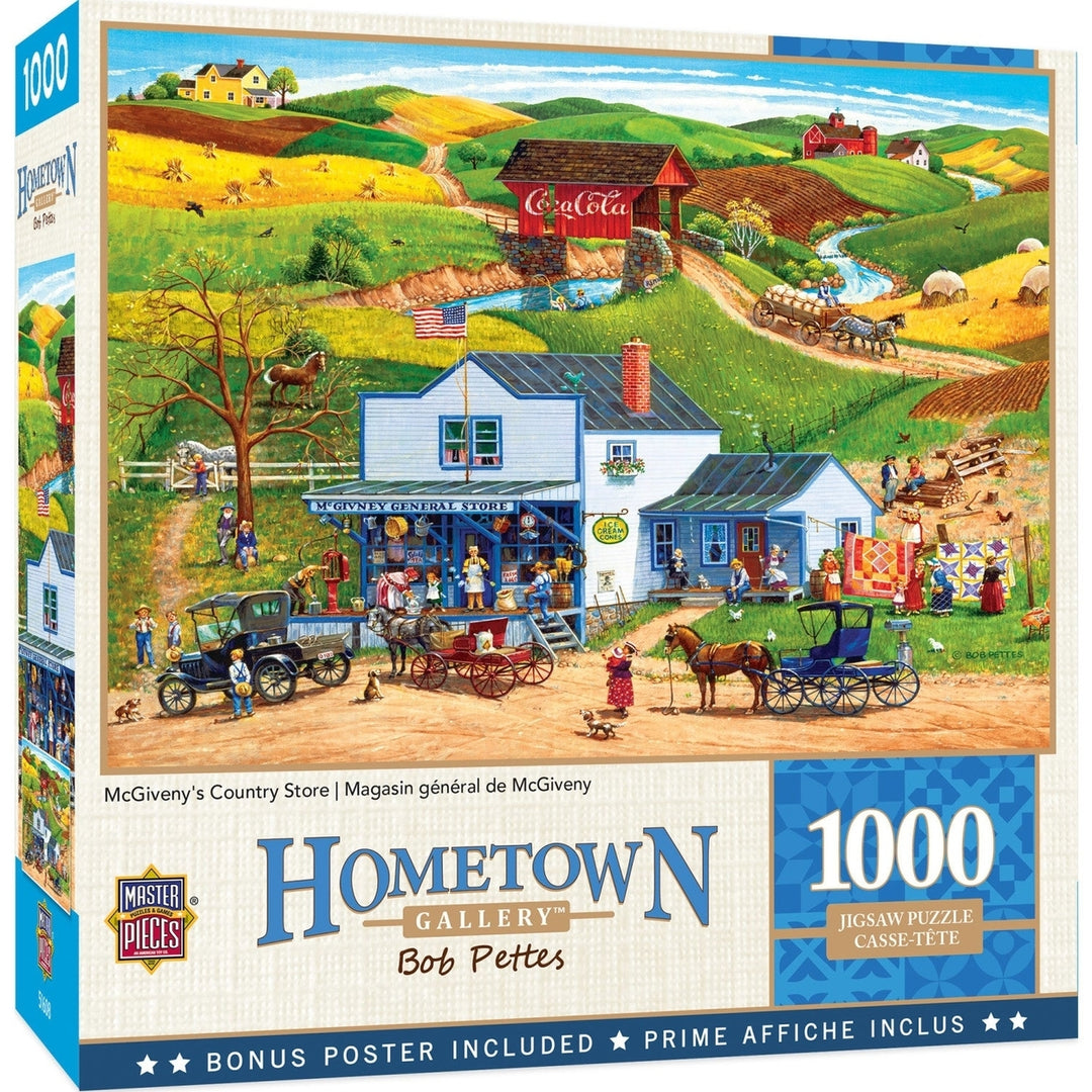 Hometown Gallery - McGivenys Country Store 1000 Piece Jigsaw Puzzle Image 1