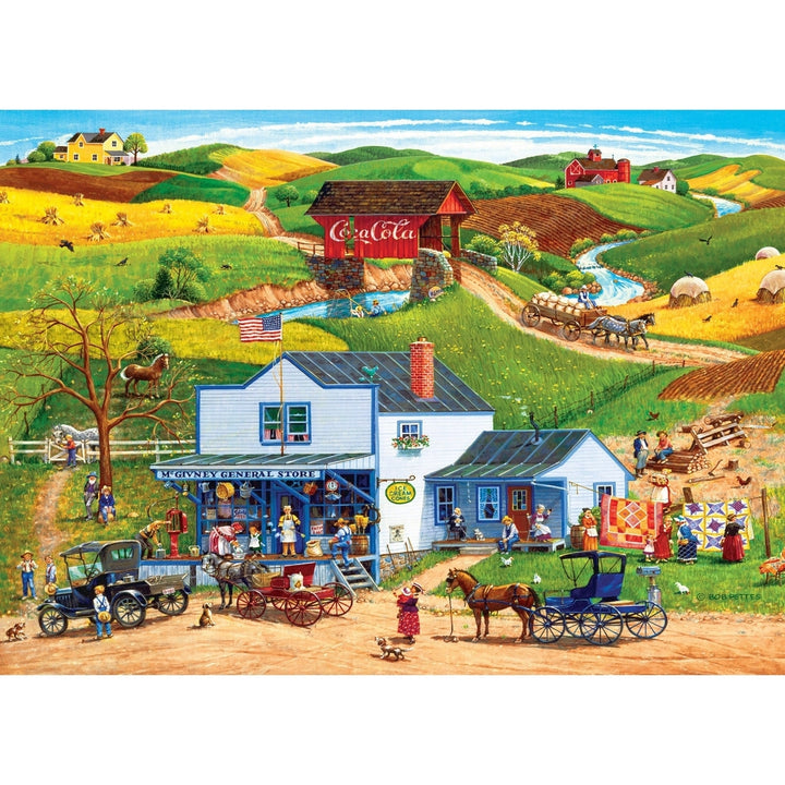 Hometown Gallery - McGivenys Country Store 1000 Piece Jigsaw Puzzle Image 2