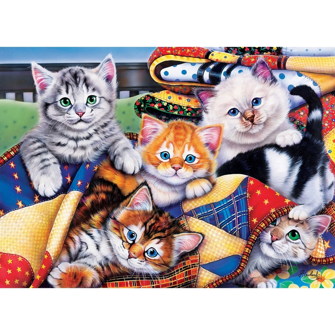 Furry Friends - Cozy Kittens 1000 Piece Jigsaw Puzzle Image 2