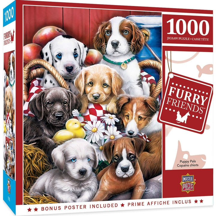 Furry Friends - Puppy Pals 1000 Piece Puzzle Image 1