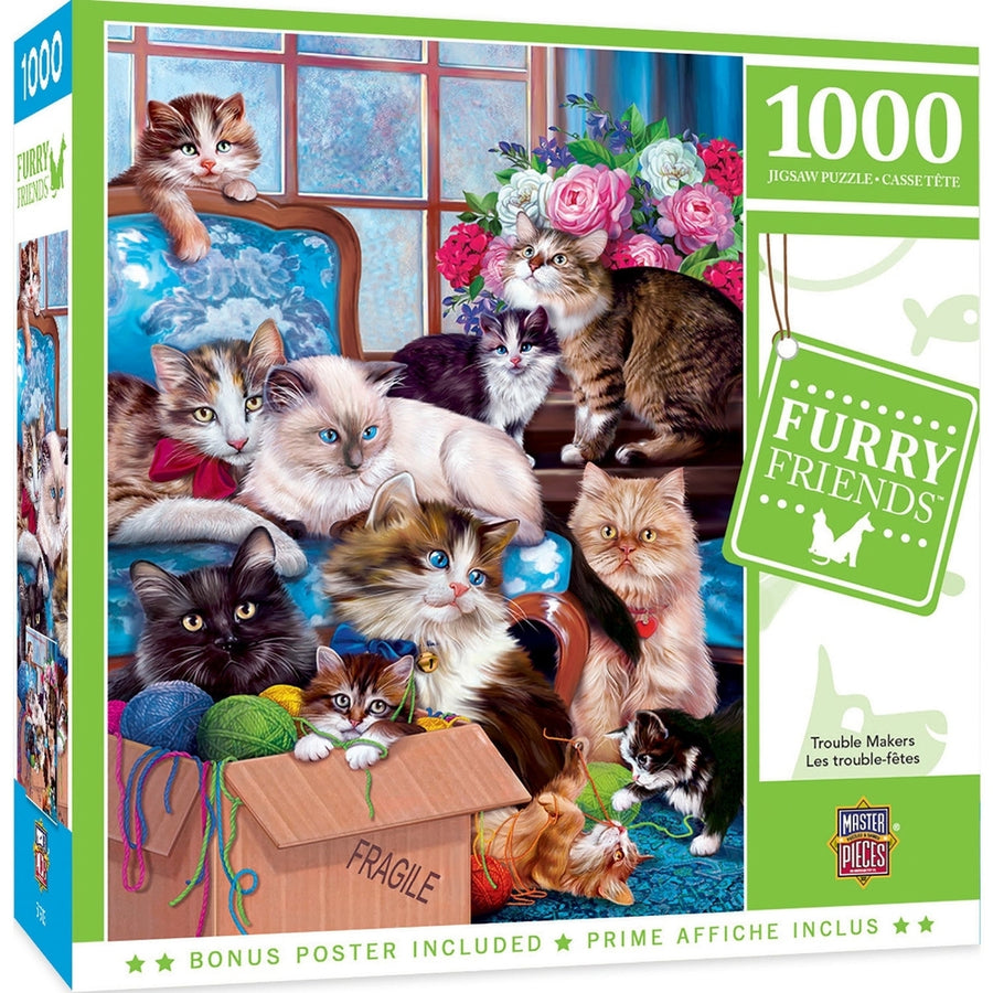 Furry Friends - Trouble Makers 1000 Piece Puzzle Image 1