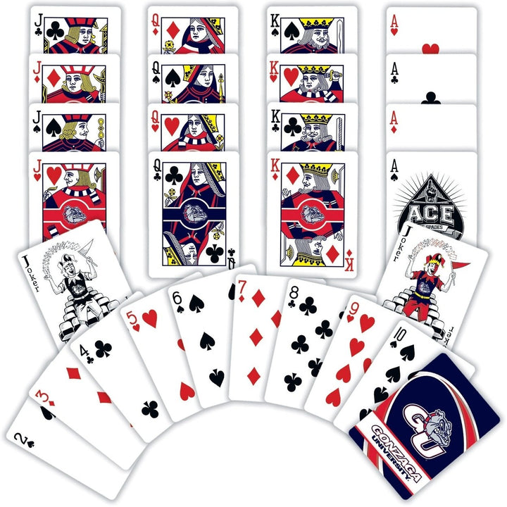 Gonzaga Bulldogs Playing Cards 54 Card Deck Officially Licensed NCAA Merchandise Image 2