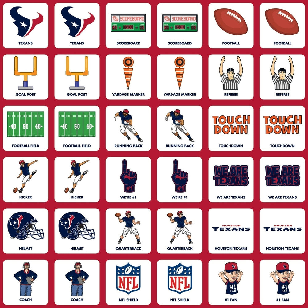 Houston Texans Matching Game Image 2