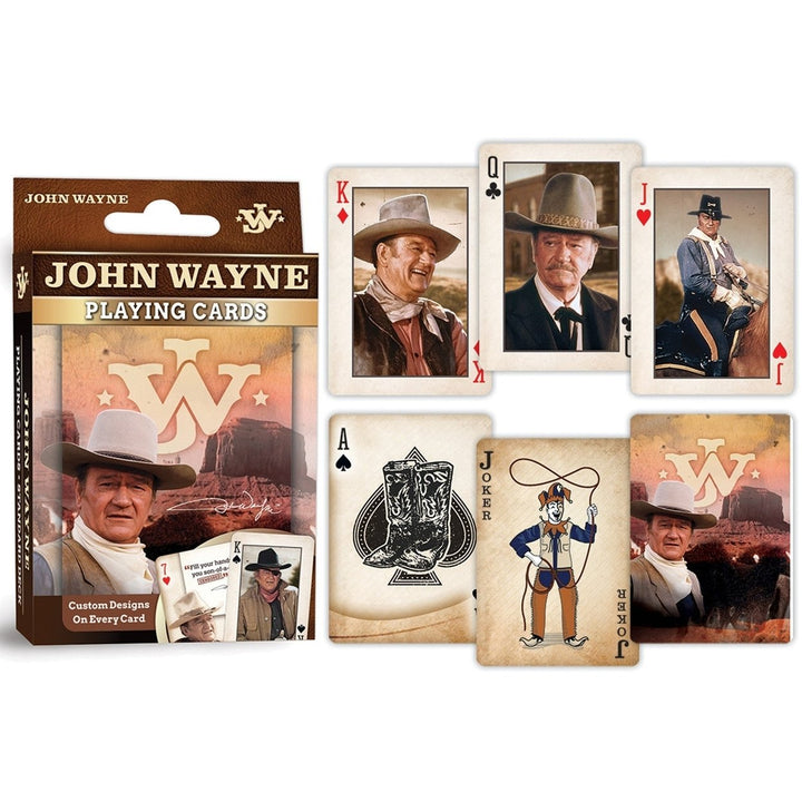 John Wayne Playing Cards 54 Card Deck Classic Quotes Movie Scenes Jokers Image 3