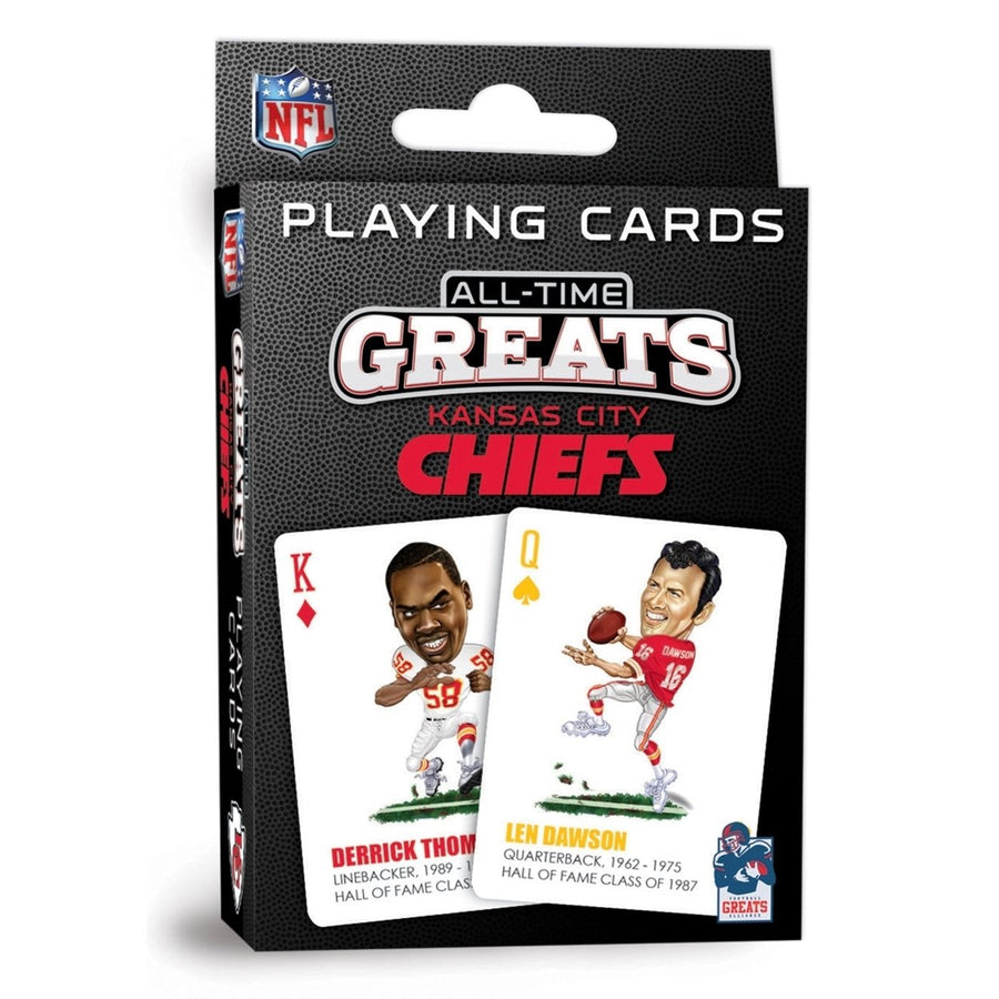 Kansas City Chiefs All-Time Greats Playing Cards - 54 Card Deck Image 1