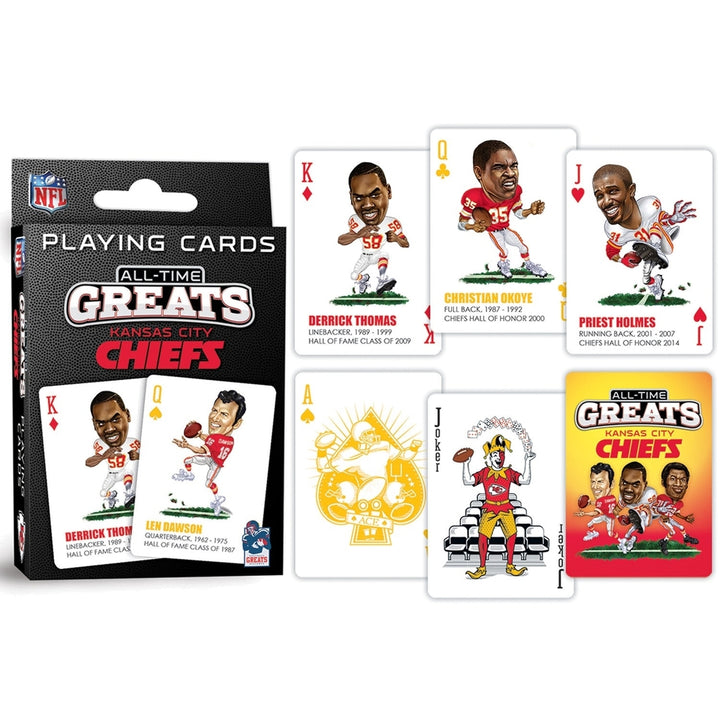 Kansas City Chiefs All-Time Greats Playing Cards - 54 Card Deck Image 3