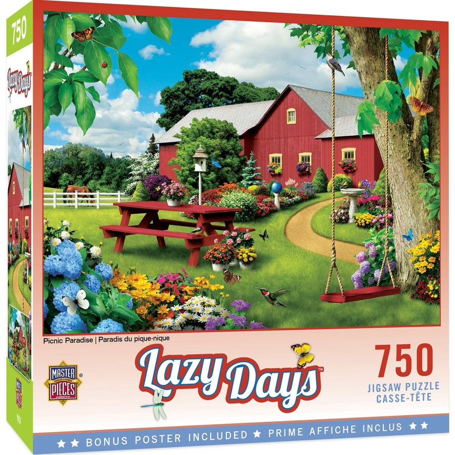 Lazy Days - Picnic Paradise 750 Piece Puzzle Image 1