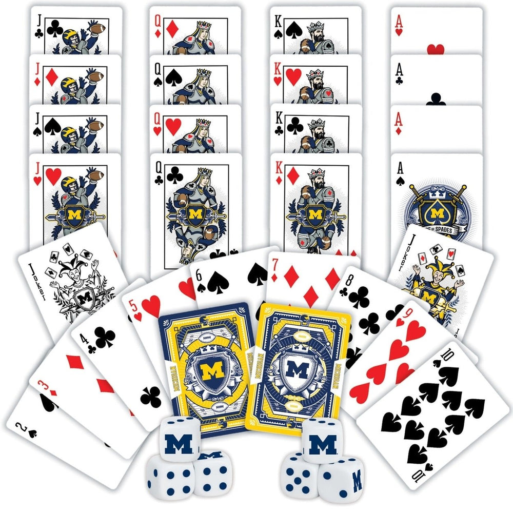 Michigan Wolverines - 2-Pack Playing Cards and Dice Set Image 2