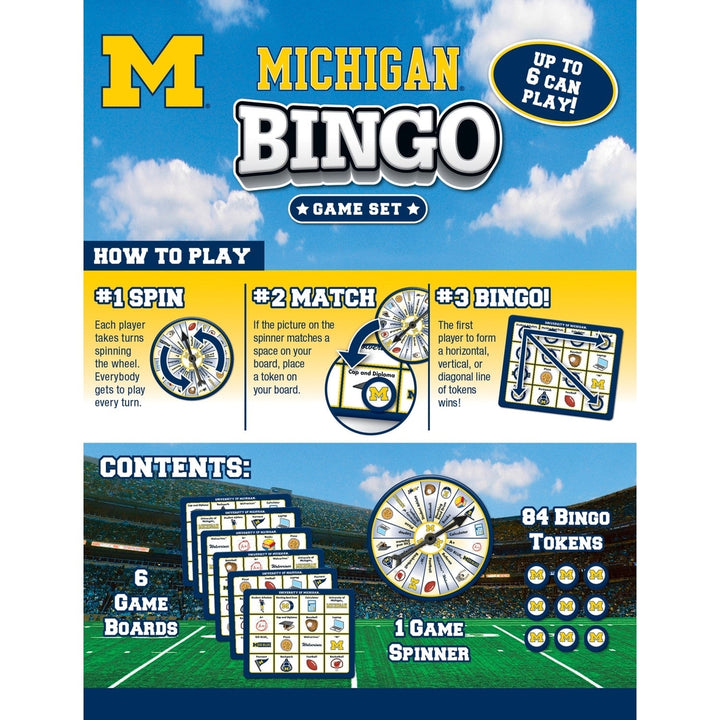 Michigan Wolverines Bingo Game Image 3