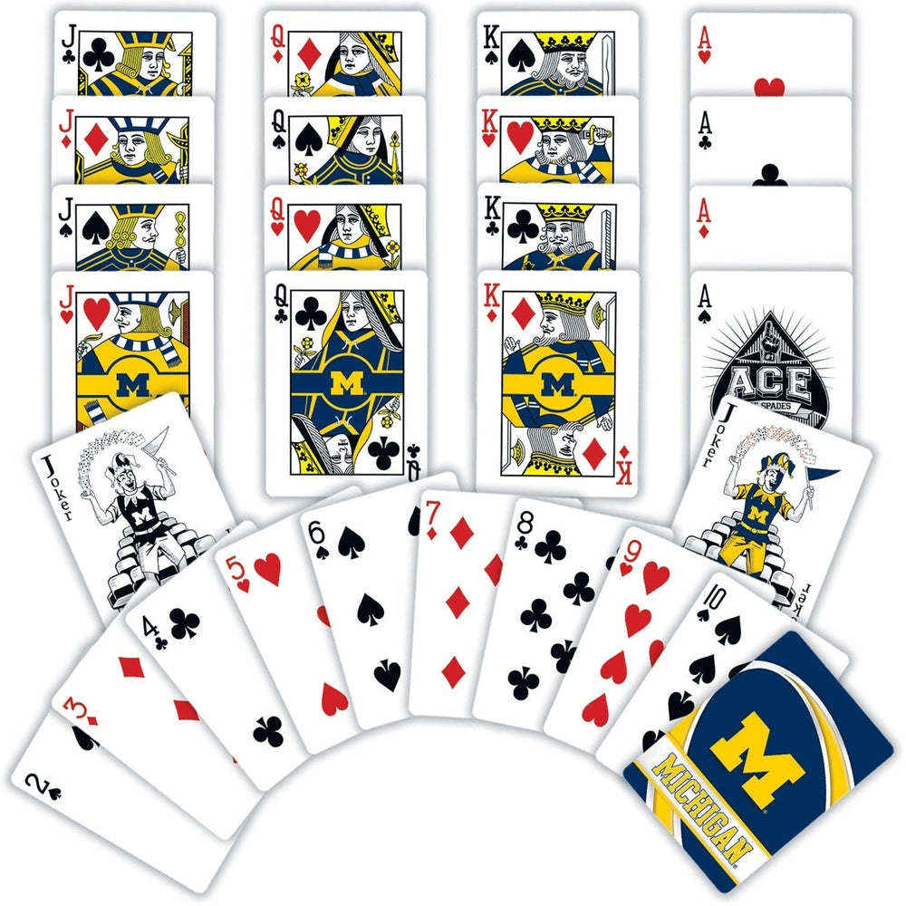 Michigan Wolverines Playing Cards - 54 Card Deck Image 2