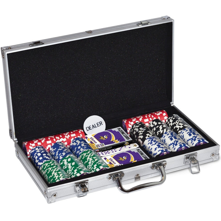 Minnesota Vikings 300 Piece Poker Set Image 3