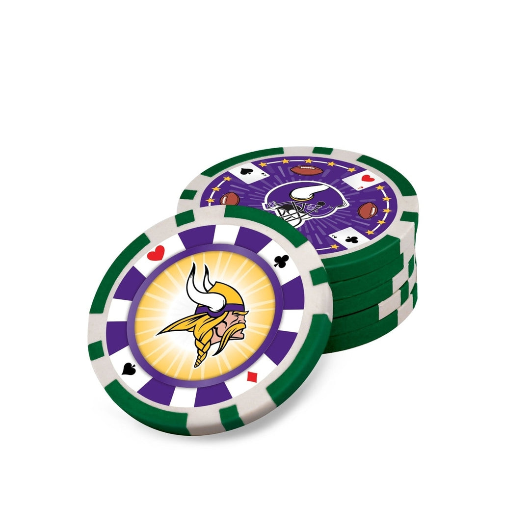 Minnesota Vikings 300 Piece Poker Set Image 4