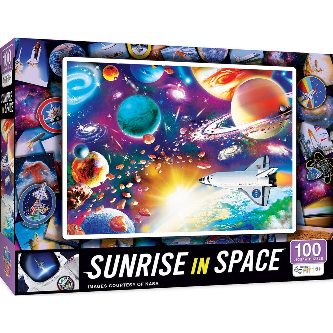 NASA - Sunrise in Space 100 Piece Puzzle Image 1