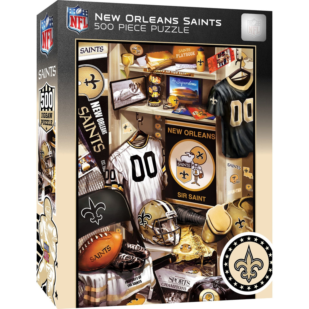 New Orleans Saints - Locker Room 500 Piece Puzzle Image 1