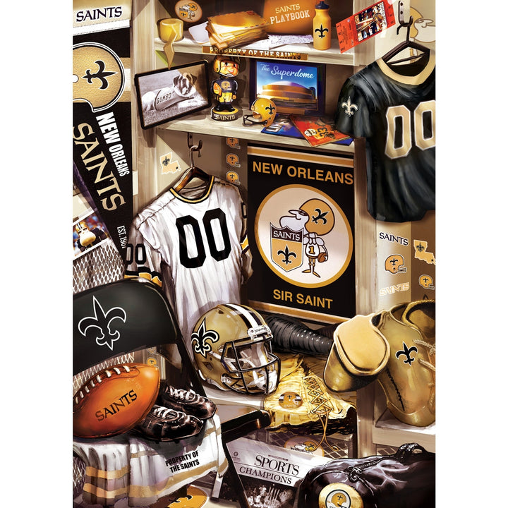 New Orleans Saints - Locker Room 500 Piece Puzzle Image 2