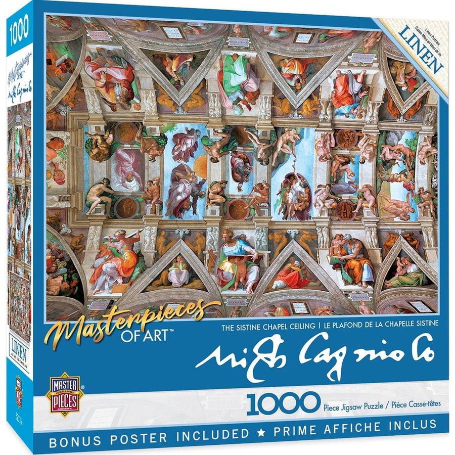 Masterpieces of Art - The Sistine Chapel Ceiling 1000 Piece Puzzle Image 1
