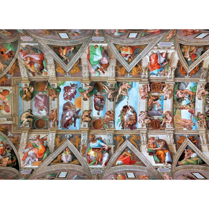 Masterpieces of Art - The Sistine Chapel Ceiling 1000 Piece Puzzle Image 2