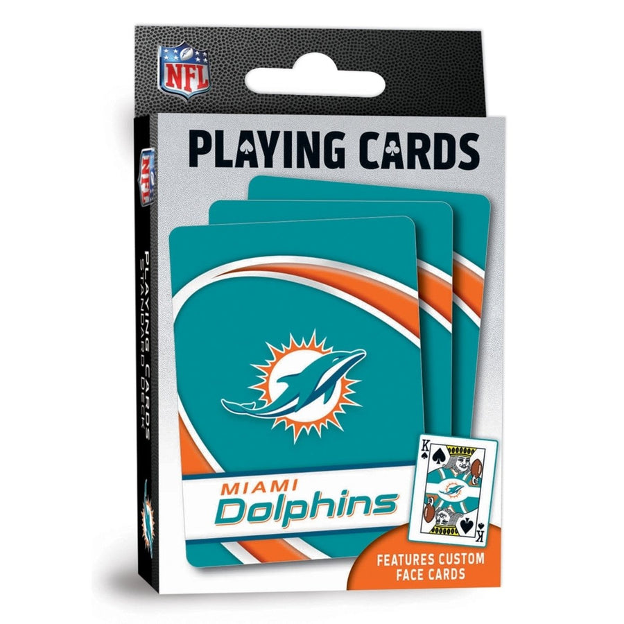 Miami Dolphins Playing Cards - 54 Card Deck Image 1