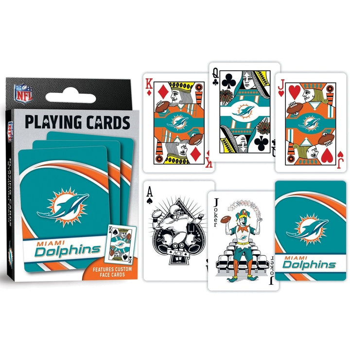 Miami Dolphins Playing Cards - 54 Card Deck Image 3