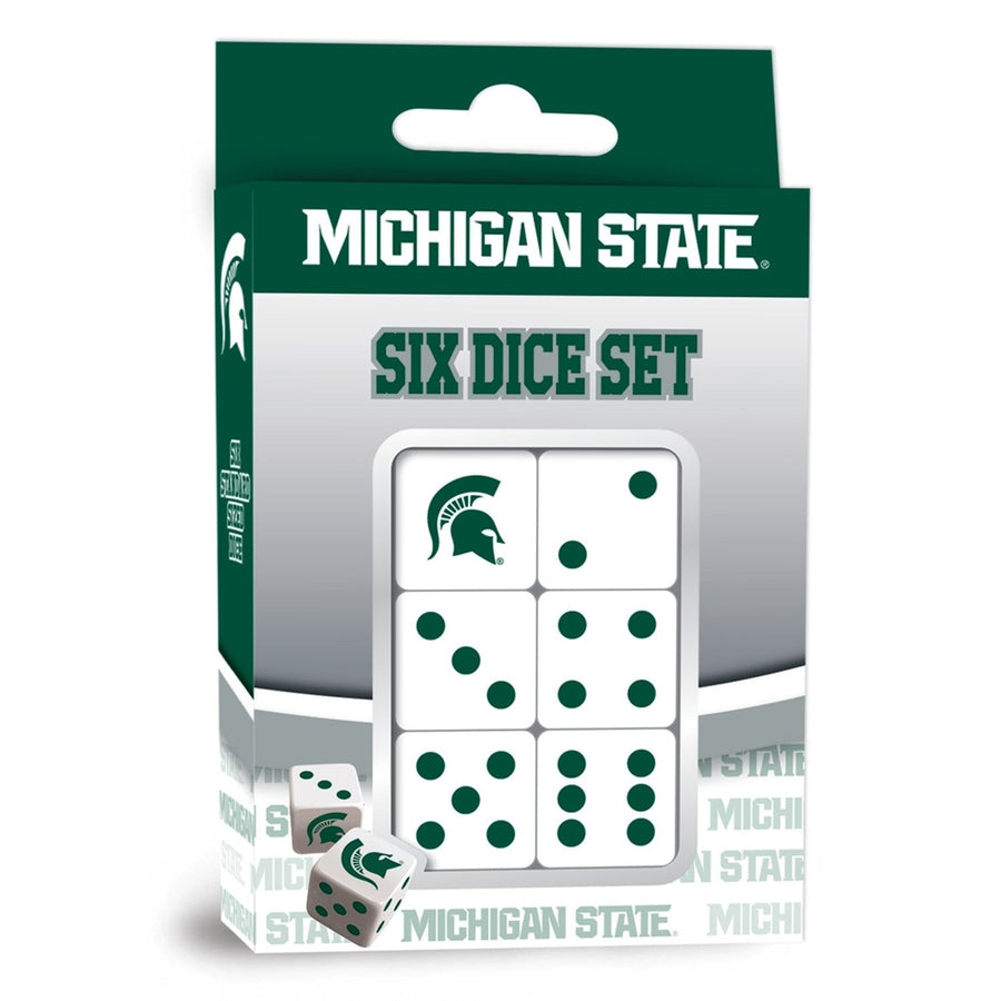 Michigan State Spartans Dice Set Image 1