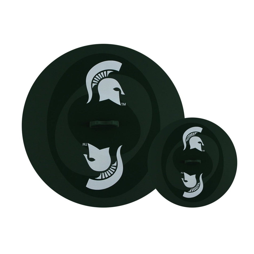 Michigan State Spartans FanPans Silicone Cookware Lids Freezer Dishwasher Safe Image 1