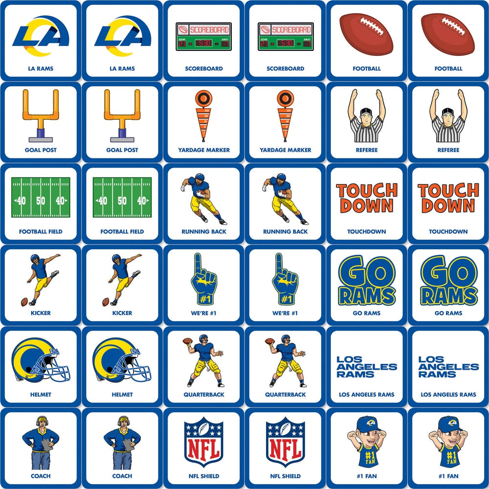 Los Angeles Rams Matching Game Image 2