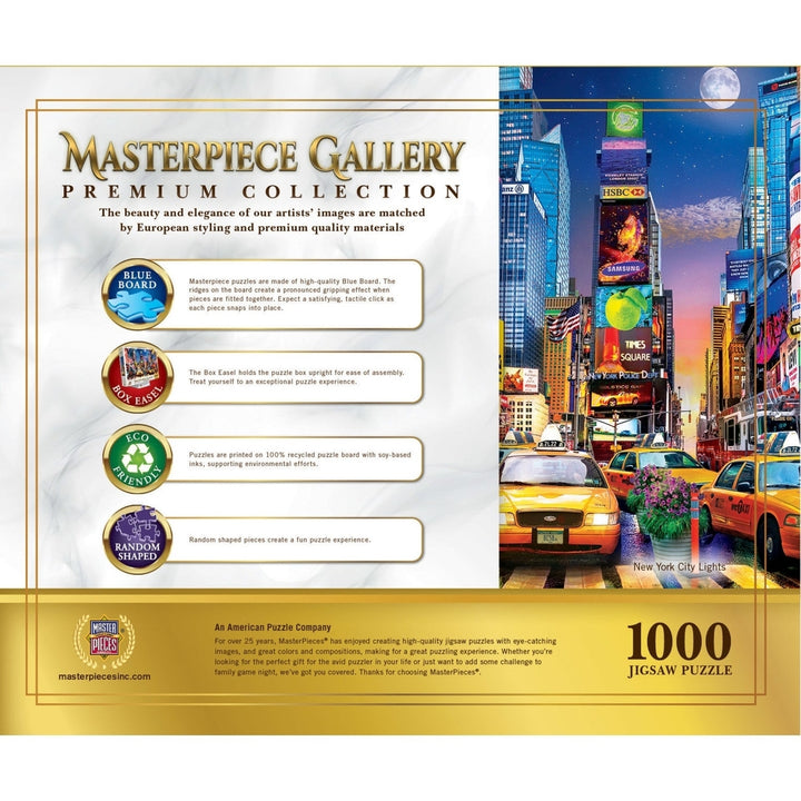 Masterpiece Gallery -  York City Lights 1000 Piece Jigsaw Puzzle Image 3