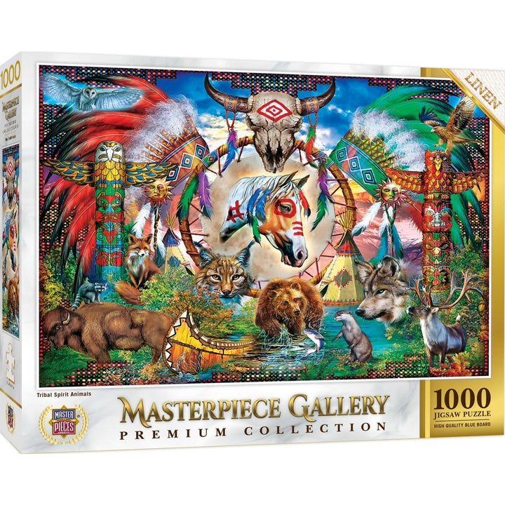 Masterpiece Gallery - Tribal Spirit Animals 1000 Piece Jigsaw Puzzle Image 1