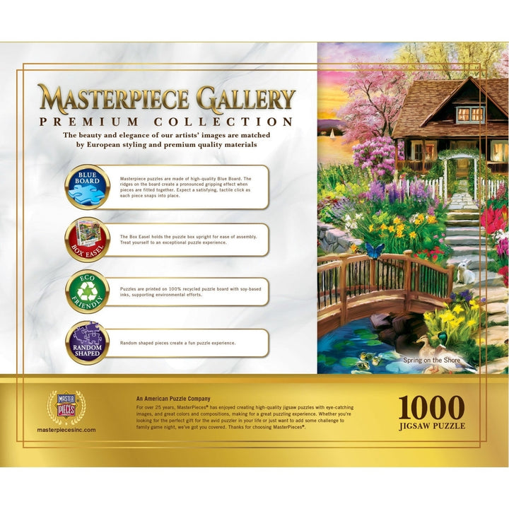 Masterpiece Gallery - Spring on the Shore 1000 Piece Jigsaw Puzzle Image 3