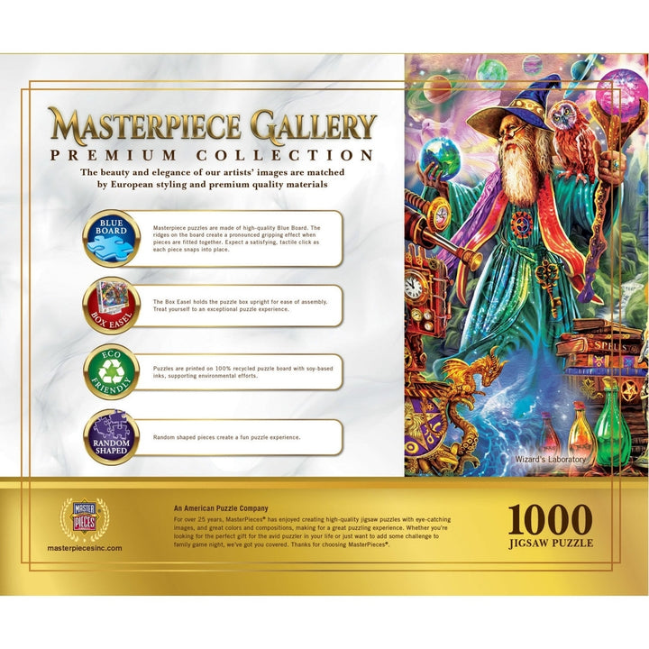 Masterpiece Gallery - Wizards Laboratory 1000 Piece Jigsaw Puzzle Image 3