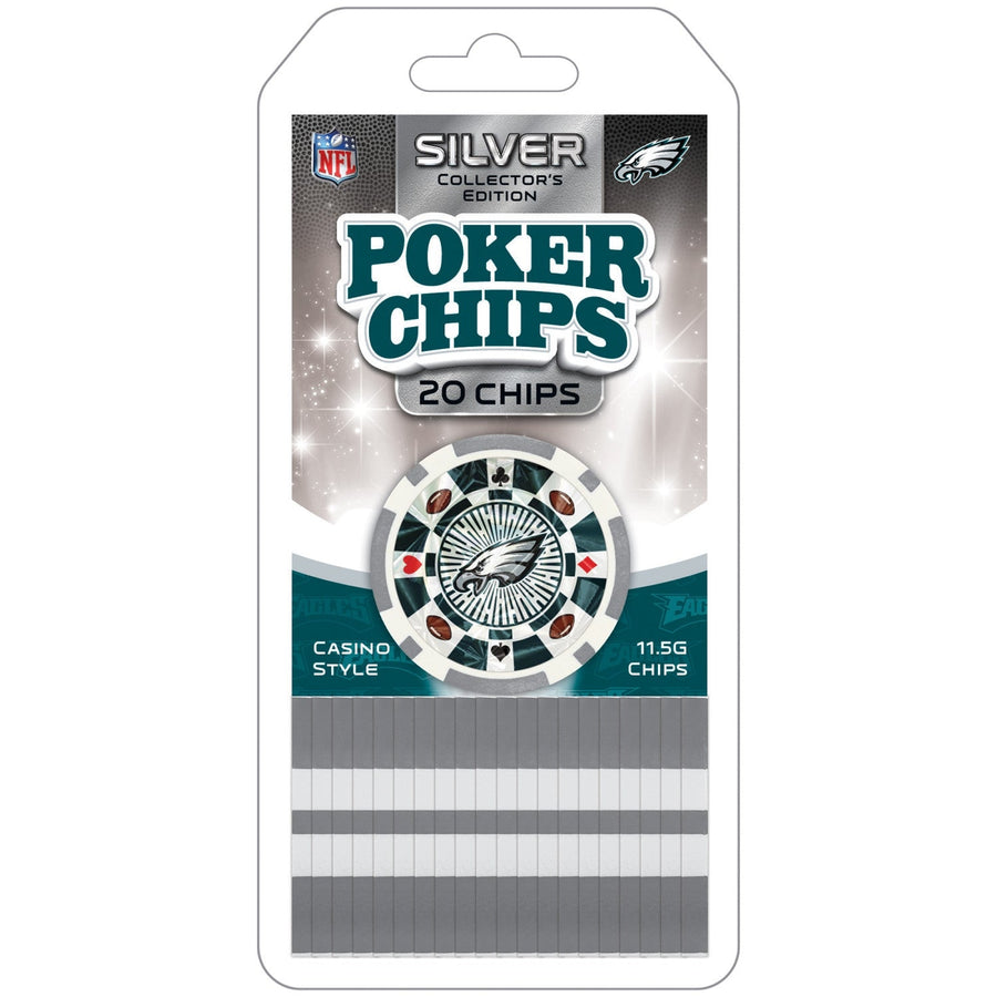 Philadelphia Eagles 20 Piece Poker Chips Image 1