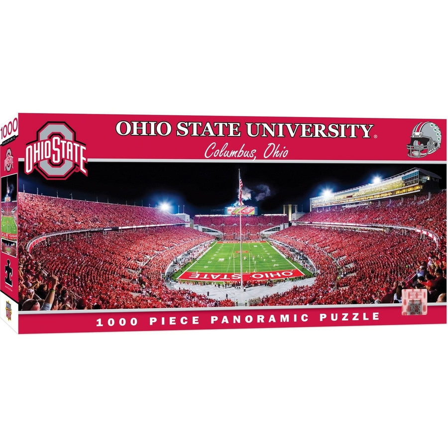 Ohio State Buckeyes - 1000 Piece Panoramic Puzzle - End View Image 1