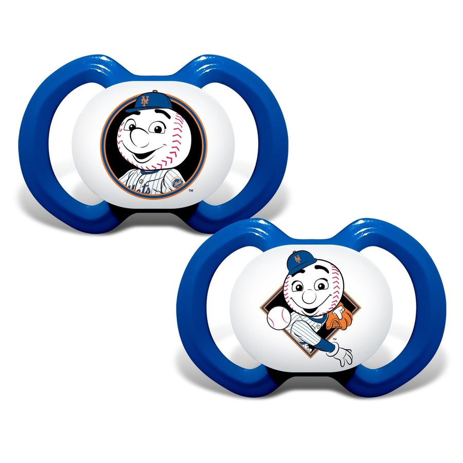 York Mets - Mr. Met Pacifier 2-Pack Image 1