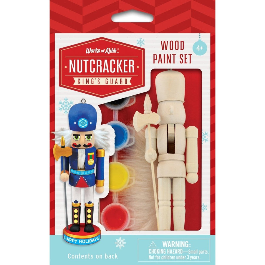 Kings Guard Nutcracker Wood Ornament Craft and Paint Kit Non-Toxic Acrylic Image 1