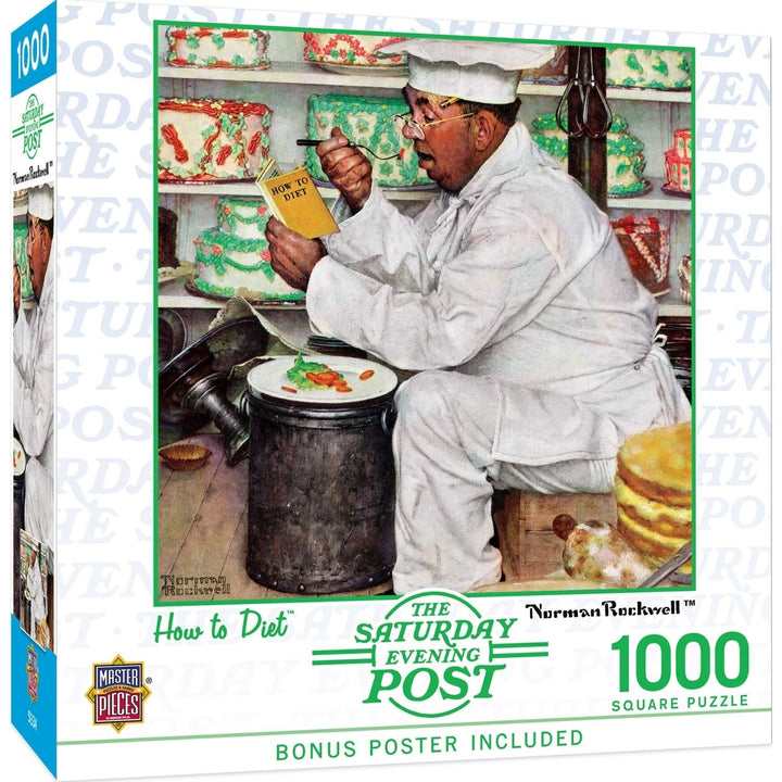 Saturday Evening Post - How to Diet 1000 Piece Jigsaw Puzzle Image 1