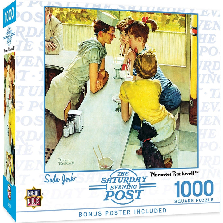 Saturday Evening Post - Soda Jerk 1000 Piece Jigsaw Puzzle Image 1