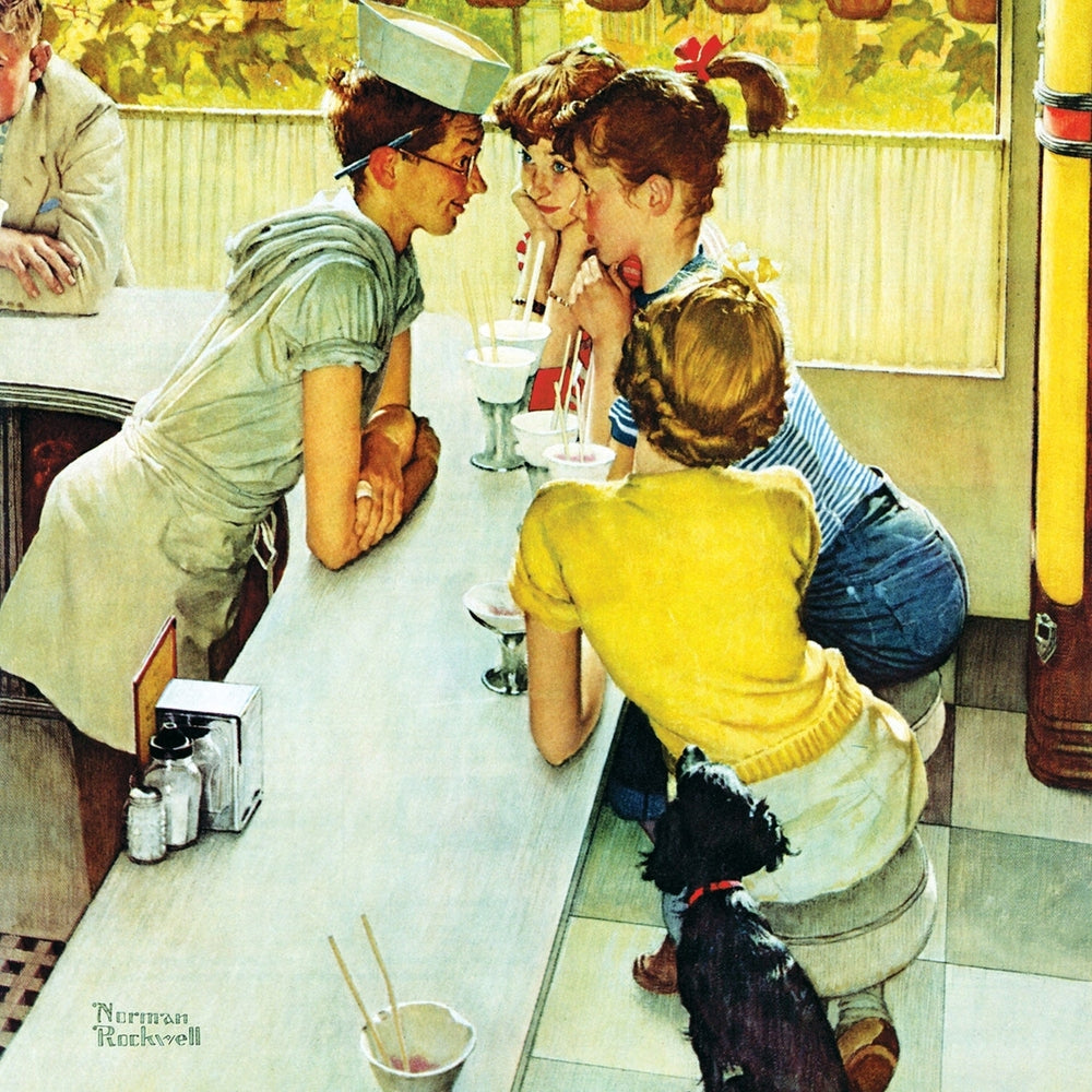 Saturday Evening Post - Soda Jerk 1000 Piece Jigsaw Puzzle Image 2