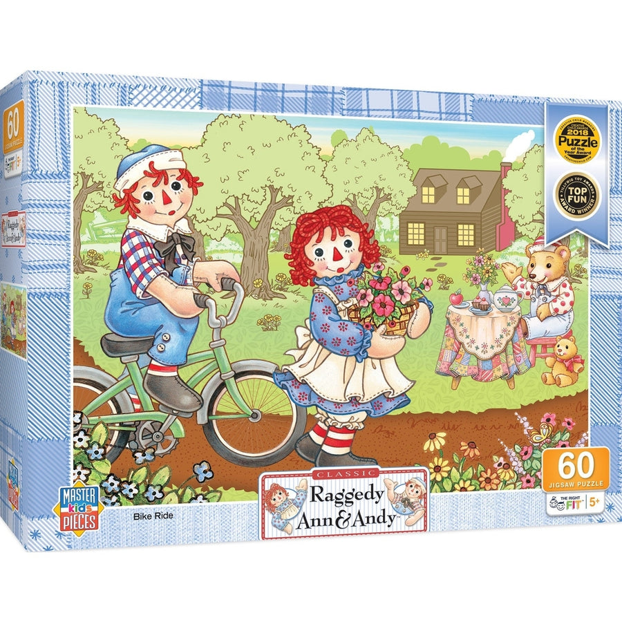 Raggedy Ann - Bike Ride 60 Piece Jigsaw Puzzle Image 1