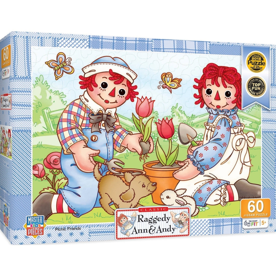 Raggedy Ann - Picnic Friends 60 Piece Jigsaw Puzzle Image 1