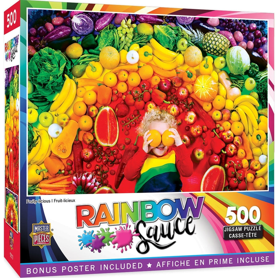 Rainbow Sauce - Fruity-licious 500 Piece Jigsaw Puzzle Image 1