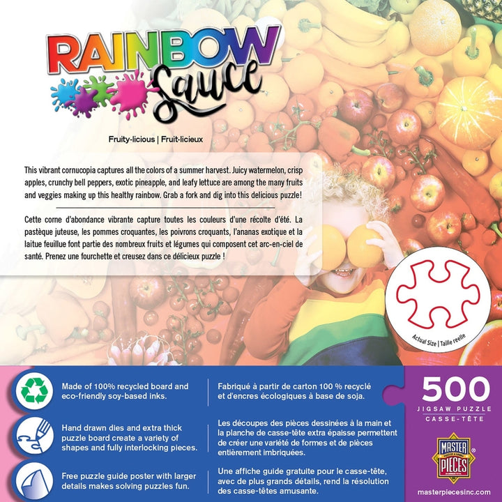 Rainbow Sauce - Fruity-licious 500 Piece Jigsaw Puzzle Image 3