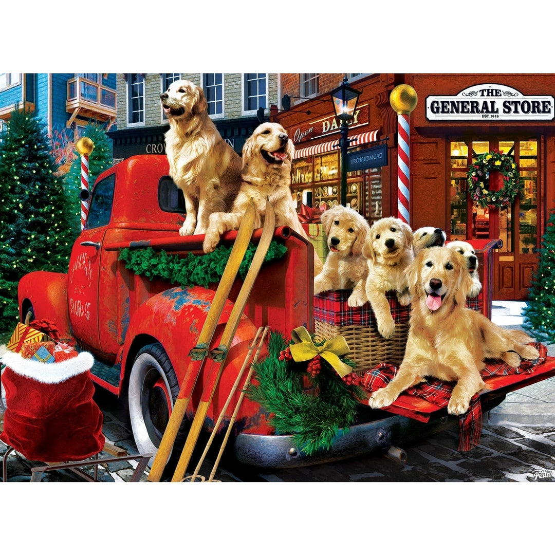 Seasons Greetings 500 Piece Jigsaw Puzzle 4-Pack Holiday Family Fun Image 4