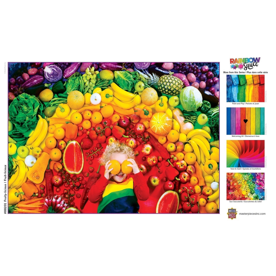 Rainbow Sauce - Fruity-licious 500 Piece Jigsaw Puzzle Image 4