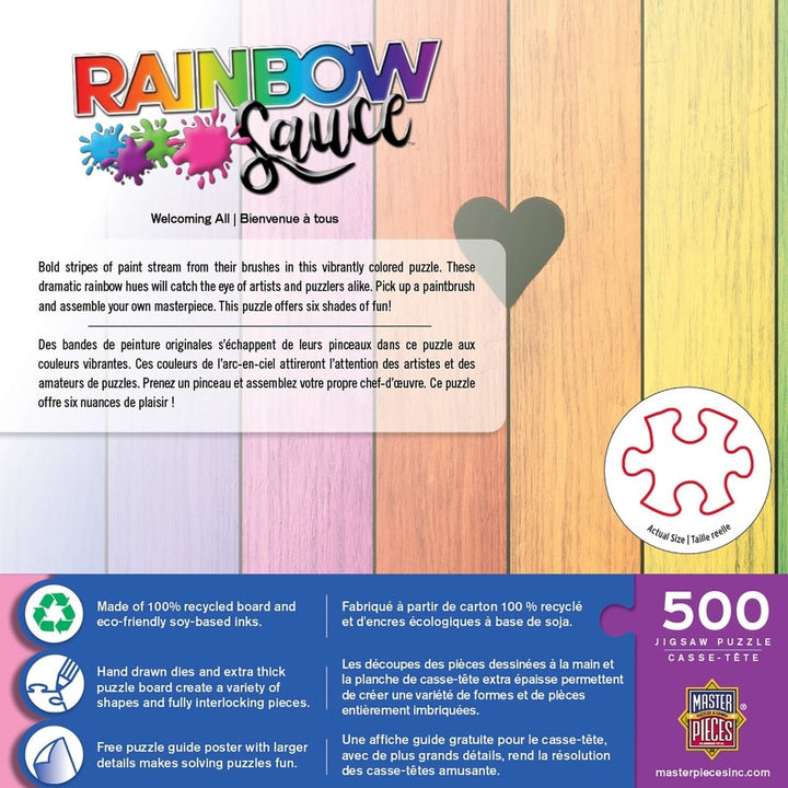 Rainbow Sauce - Welcoming All 500 Piece Jigsaw Puzzle Image 3