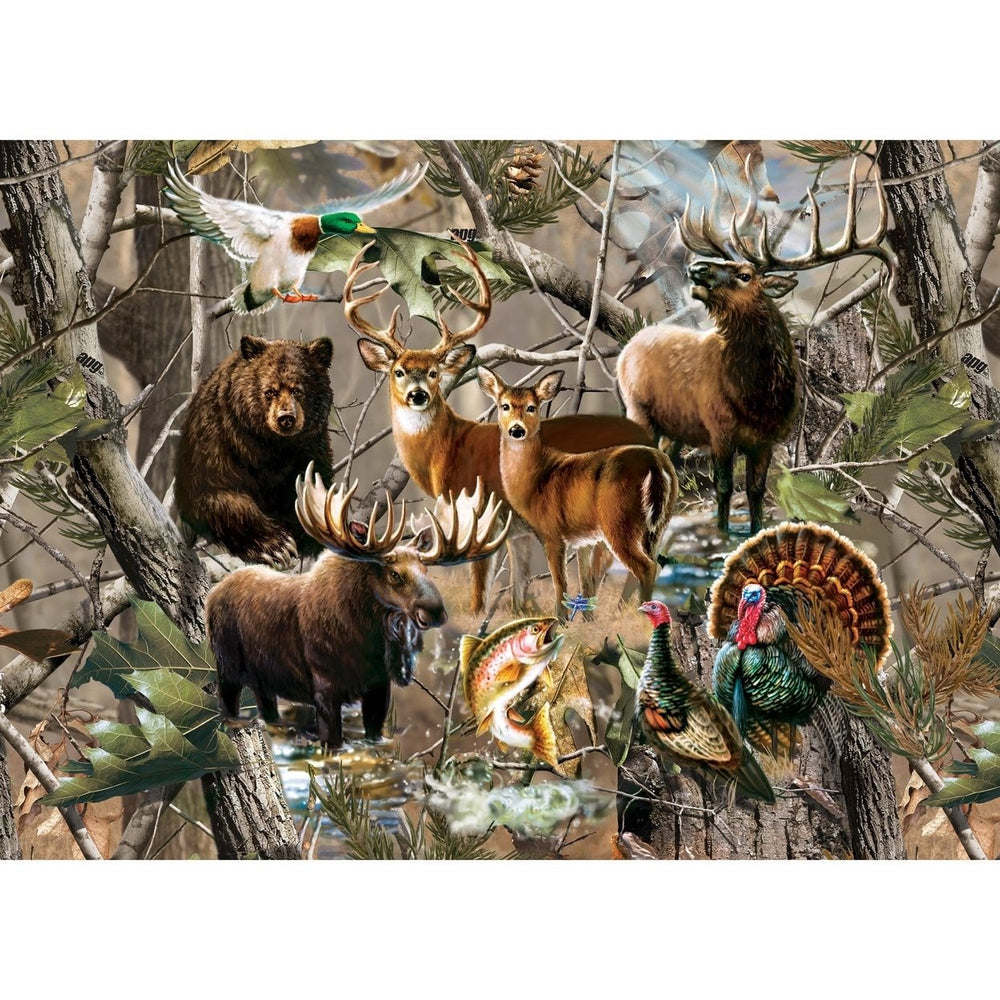 Realtree Open Season 1000 Piece Jigsaw Puzzle Dona Gelsinger Nature Art Image 2