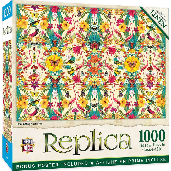 Replica - Flamingos 1000 Piece Jigsaw Puzzle Image 1