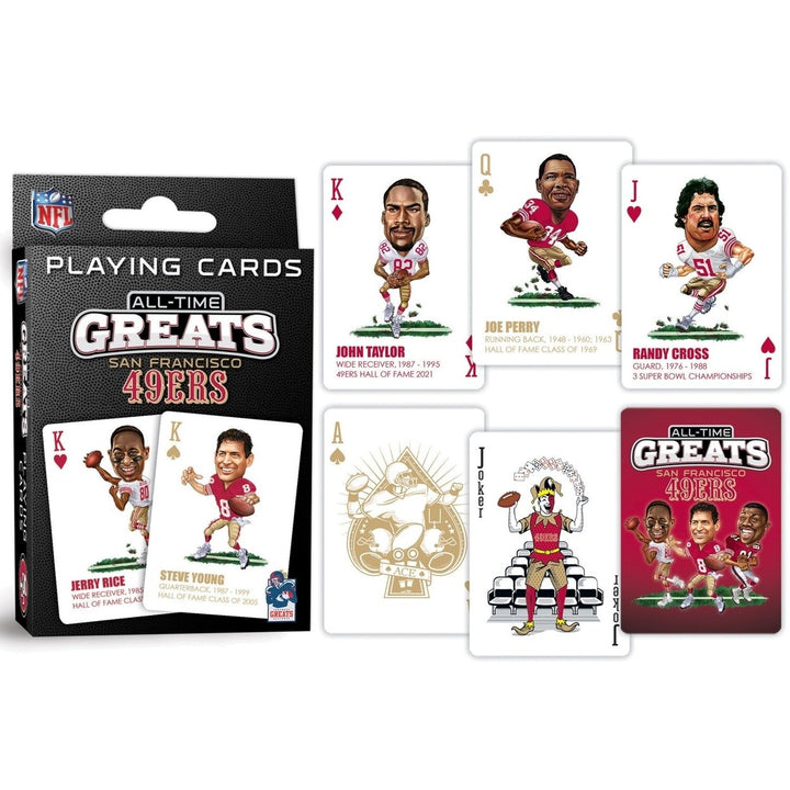 San Francisco 49ers All-Time Greats Playing Cards - 54 Card Deck Image 3